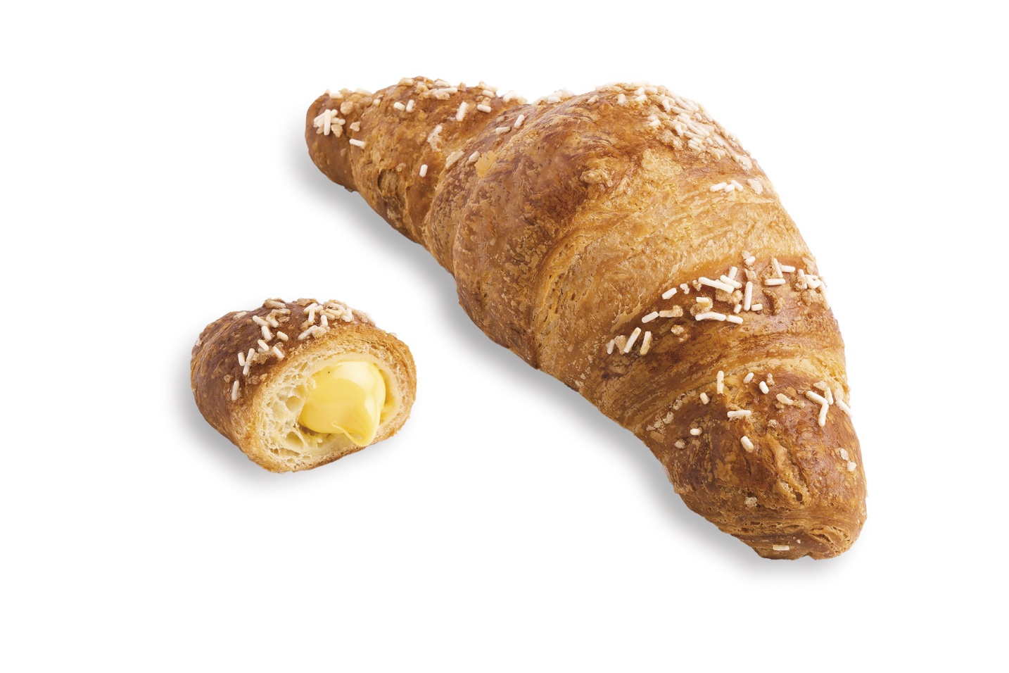 Croissant supernadziewany z budyniem